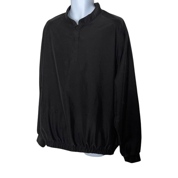 Vintage FootJoy Black Lightweight Golf Rain Wind Pullover Jacket Men's XL - Picture 5 of 8